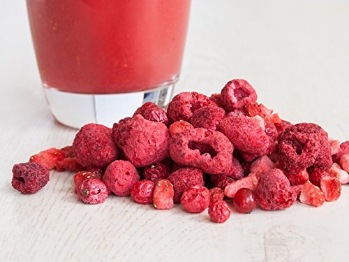"Rote-Beeren-Mix" - Smoothie-Früchte - 25g gefriergetrocknete Johannisbeeren, Himbeeren, Erdbeeren