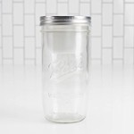 Ball Mason Glas | Wide 700 ml + BNTO Lunchbox SET (Weiß)
