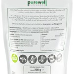 CHLORELLA Algenpulver - Bio Superfood - Für natürliche Körperentgiftung, Verdauung, Abnehmen, Herz-Kreislauf, Energie und vieles mehr (200g BIO Chlorella Pulver)
