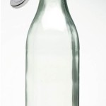 Milchflasche 1 Liter mit Deckel silber von Conny Clever®