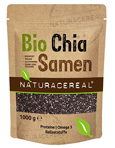 NATURACEREAL BIO Chia Samen (1 x 1kg) - In Deutschland geprüfte Qualität