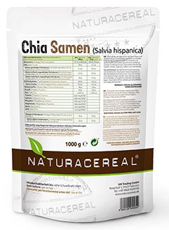 Naturacereal Premium Chia Samen weiß, in Deutschland geprüfte Qualität (1 x 1 kg)