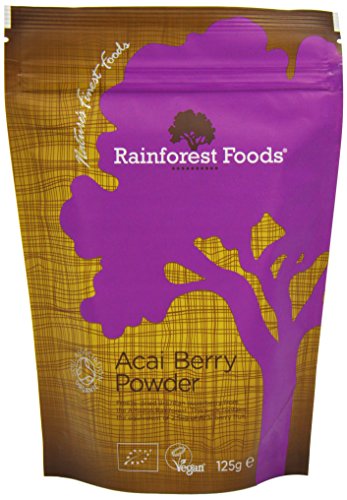 Rainforest Foods Organisches Acai-Beeren-Pulver, 1er Pack (1 x 125 g) - Bio