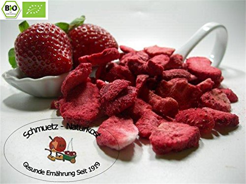 Schmütz-Naturkost Gefriergetrocknete bio Erdbeerscheiben 100g