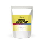 Spirulina + Chlorella 500g reines Pulver : Detox Mix Superfood Smoothie Shake Pulver - Protein + Chlorophyll Aminosäuren (, roh, vegan) Rohkostqualität!