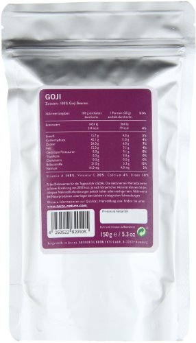 Taste Nature Goji Beeren, 1er Pack (1 x 150 g Packung)