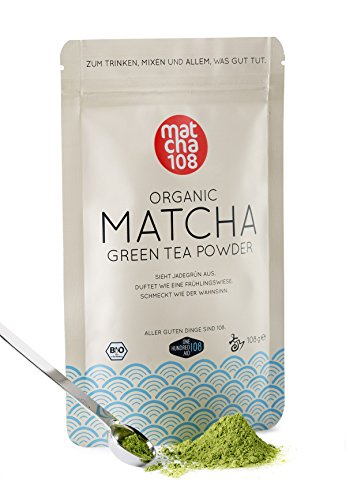 matcha108 - Bio Matcha Tee in Premium Qualität (Ceremonial Grade), 108g direkt von der Öko-Plantage (kbA.)