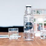 soulbottle 0,6l "Fill your life with Soul" • Trinkflasche aus Glas, 100% plastikfrei