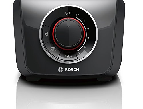Bosch MMB43G2B Standmixer Silentmixx (700 W, ThermoSafe Glas, Edelstahl-Messer) schwarz