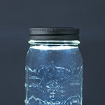 Mason Jar Solarlicht- Stylische Retro Einmachglas mit LED Lichtern. Solar Tischleuchte, Original Ball Mason Glas