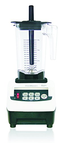 Omniblend V Mixer Standmixer Blender Smoothie Maker 1,5 Liter, JTC TM-800 Hochleistungsmixer Behälter BPA-frei (Weiß, 1,5 Liter)