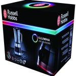 Russell Hobbs Illumina 20230-56 Standmixer (1,4 PS Power-Motor, 850 Watt, bis zu 18.000 U/min) mit 4-farbigem Illumina Leuchtring/ schwarz/silber