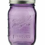 Mason Ball Gläser | 6er-Set | 470ml (16oz) | lilafarben (Purple) | Heritage Limited Edition | inkl. Deckel (Regular)