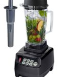 Profi Smoothie Maker Power Mixer Hochleistungsmixer Blender Icecrusher Schwarz 2,0 l BPA-FREI hochleistungs Standmixer mit Edelstahlmesser (6 integrierten Stahlklingen) - mit dem kraftvollen 3PS Motor - ideal für grüne Smoothies