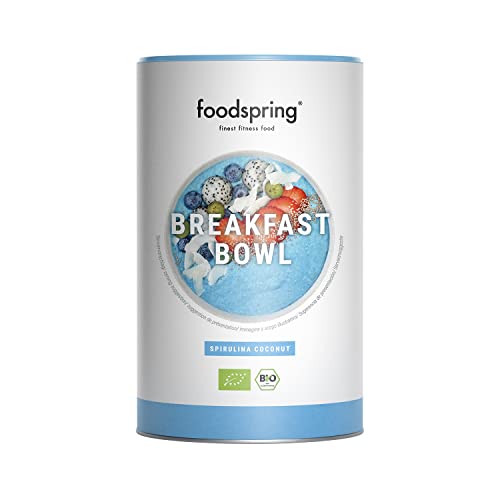 foodspring Breakfast Bowl, Spirulina Kokosnuss, Sieger des Good Food Awards, 450 g, Starte Deinen Tag stark mit unserem Frühstück, das vollgepackt ist mit Superfoods