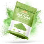Matcha Tee Pulver Bio - Premium-Qualität - 200g. Original Green Tea aus Japan. Japanischer Matcha ideal zum Trinken. Grüntee-Pulver für Latte, Smoothies, Matcha-Getränk. Hergestellt in Uji, Kyoto.